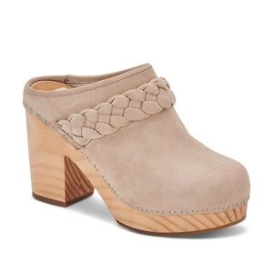 New Dolce Vita Hila Clog Leather Braided Detail Platform Block Heel‎ #18